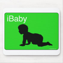 Green iBaby mousepads by Scrappintwins Green iBaby mousepads