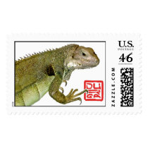 Green Iguana dragon stamp by TigerLilly_973 Green Iguana dragon stamp