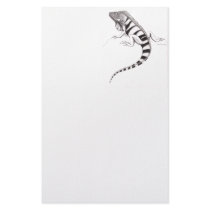 Green Iguana Pen Study Stationery by twopurringcats Green Iguana Pen Study Stationery