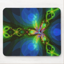 Green Invasion Fractal mousepads