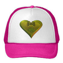 Green Ireland Heart hats
