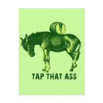 Green Irish Beer Humor postcards