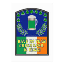 Green Irish Beer is Here