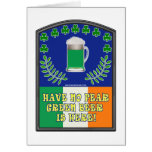 Green Irish Beer is Here Cards