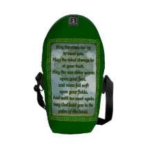 Green Irish Blessing Commuter Bag