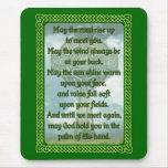 Green Irish Blessing Mousepad