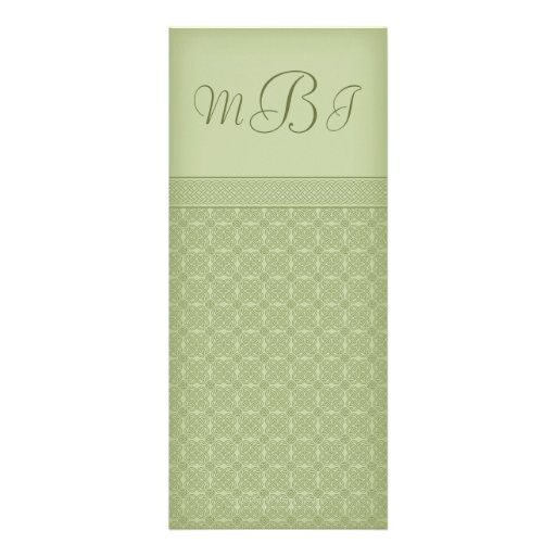 Green Irish Celtic Knot Photo Wedding Invitation