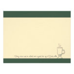 Green Irish Coffee Cup Note Cards invitations