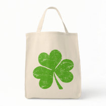 Green Irish Shamrock Canvas Bags