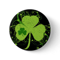 Green Irish Shamrock Pins
