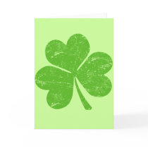 Green Irish Shamrock Cards