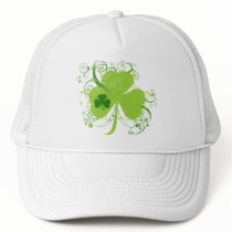 Green Irish Shamrock Hats