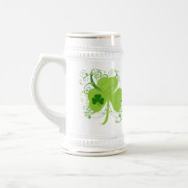 Green Irish Shamrock Mugs