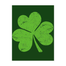 Green Irish Shamrock Postcards