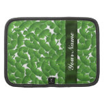 Green Irish shamrocks personalized Folio Planners