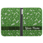 Green Irish shamrocks personalized Kindle Covers