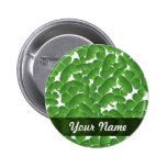 Green Irish shamrocks personalized Pin