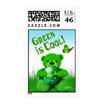 Green is Cool! Postage postage by Special_Occasions Green is Cool! Postage postage