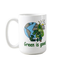 Green is Good Mug by bethieralph Green is Good Mug
