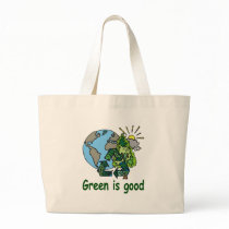 Green is Good Tote Bag by bethieralph Green is Good Tote Bag