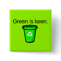 Green is Keen buttons by whupsadaisy Green is Keen buttons
