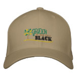 Green Is New Black Embroidered Baseball Cap