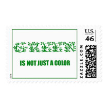 GREEN IS NOT JUST A COLOR STAMP stamps