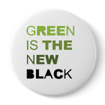 GREEN IS THE NEW BLACK SOLID BUTTONS