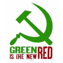 Green is the New Red, big Hammer & Sickle t-shirts