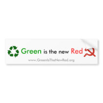 Green is the new Red bumper stickers