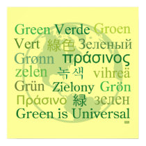 Green is Universal posters