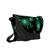 Green Islands fractal design Commuter Bags