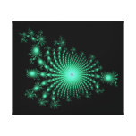 Green Islands fractal design Gallery Wrap Canvas