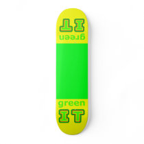 green IT The MUSEUM gibsphotoart skateboards by The_MUSEUM green IT The MUSEUM gibsphotoart skateboards