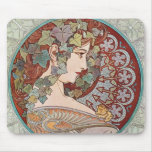 Green Ivy Goddess Art Mouse Pads