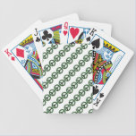 Green Jagged Peace Playing Cards playing cards
