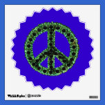 Green Jagged Peace Starburst wall decals