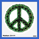 Green Jagged Peace Wall Decal wall decals