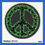 Green Jagged Peace Wall Decal wall decals
