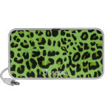 Green Jaguar Pattern Speakers