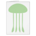 Green Jellyfish Cards