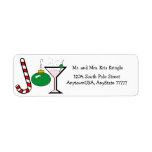 Green Joy Of Christmas Return Address Label