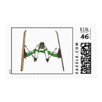 Green Jumper Postage Stamp