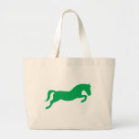 Green Jumping Pony Canvas Bags