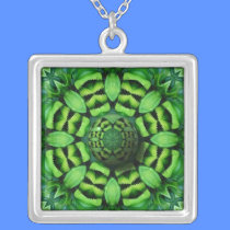 Green Kaleidoscope #1 necklaces