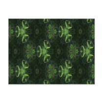 Green Kaleidoscope 1 Post Card