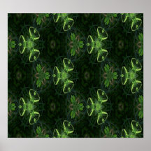 Green Kaleidoscope 1 Print