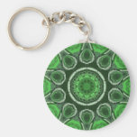 Green Kaleidoscope Key Chains