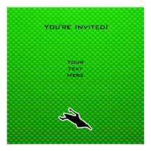 Green Kayaking Personalized Invites