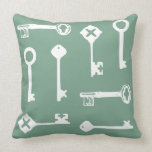 Green KEYS Pillow pillows